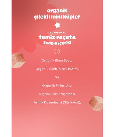 Humm Organic Organic Gluten Free Vegan Strawberry Mini Cubes Snack Pack - 6 Pieces - Buy Online on GoSupps.com