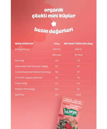 Humm Organic Organic Gluten Free Vegan Strawberry Mini Cubes Snack Pack - 6 Pieces - Buy Online on GoSupps.com