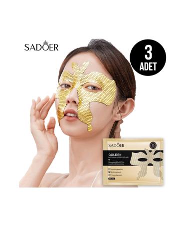 SADOER 24k Gold Butterfly Intensive Moisturizing Eye Contour Mask 3 Pieces
