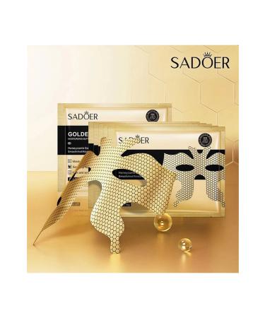 SADOER 24k Gold Butterfly Intensive Moisturizing Eye Contour Mask 3 Pieces - Buy Online on GoSupps.com