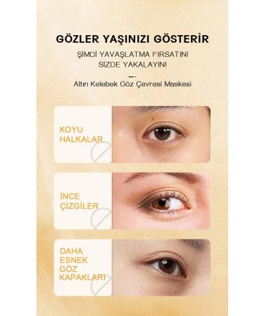 SADOER 24k Gold Butterfly Intensive Moisturizing Eye Contour Mask 3 Pieces - Buy Online on GoSupps.com