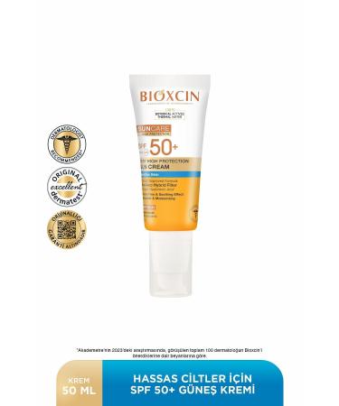 Bioxcin Sun Care Very High Protection Sun Cream for Sensitive Skin 50 SPF 50 Ml - Buy Online on GoSupps.com