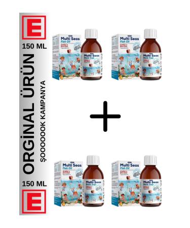 Miraderm Fish Oil 4 Multi Seas Omega 3 Oil Orange Flavored 150 Ml