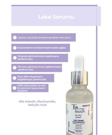 The Touch By Seda Gold Spot Serum - Anti Spot Serum Alpha Arbutin Niacinamide Salicylic Acid Brightening Serum 30 ML - Buy Online on GoSupps.com