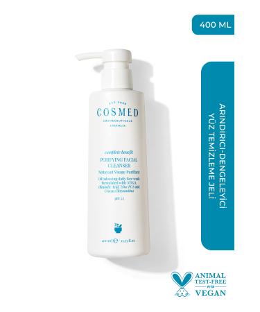 COSMED Complete Benefit Purifying Facial Cleanser/Gel for Oily and Acne Prone Skin 400 ml