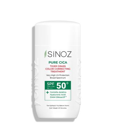 Sinoz Pure Cica Instant Tone Equalizing and Repairing Face Care Cream - New Generation Mineral Sun Filter Spf50 - Buy Online on GoSupps.com