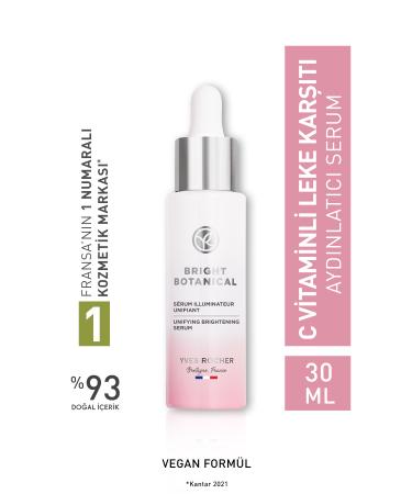 Yves Rocher Anti-Stain and Anti-Wrinkle Herbal Care Bright Botanical - Niacinamide & Vitamin C Serum - 30ml