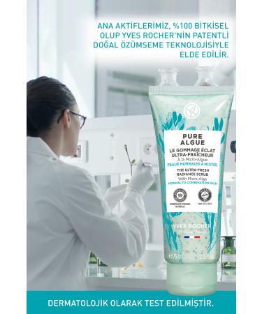 Yves Rocher Pure Algue Prebiotic Facial Peeling for Normal and Dry Skin - 75 ml - Buy Online on GoSupps.com