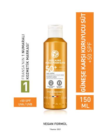 Yves Rocher Spf 50 High Protection Face & Body Sun Lotion/solaire Peau Parfaite-150 ml-79530