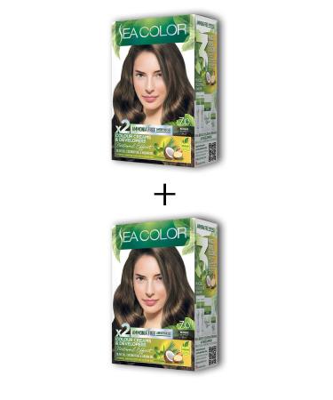 2X2 Tube Cream Hair Dye Set Blonde No:7.0