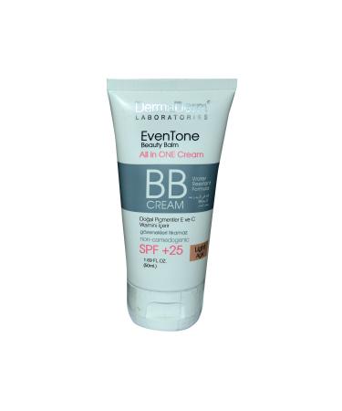 DermaDerm EvenTone BB Cream Light Tone Vitamin Spf+25 Sun Protection Plant Extract 50 ML