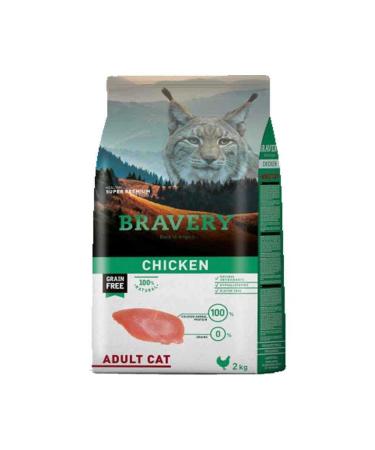 Bravery Grain Free Cat Food Chicken 2 Kg