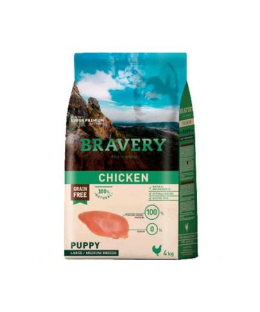Bravery Grain Free Chicken Puppy Food 4 Kg