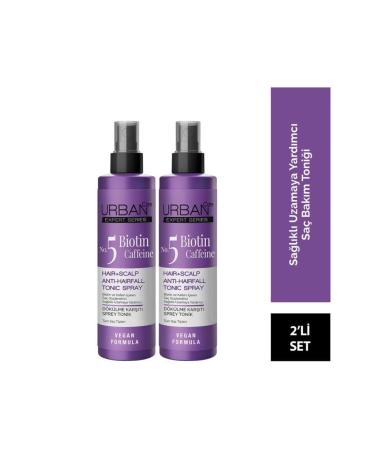 Urban Care Expert Biotin And Caffeine Anti-Loss Hair Tonic X2 Pieces - Vegan - 200 ml 200 ml - Buy Online on GoSupps.com