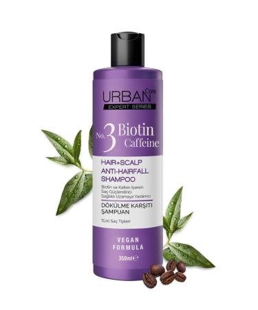 Urban Care Expert Biotin And Caffeine Anti-Hair Loss Shampoo 350 ml X 4 - Helps Fast Growth - Vegan - Buy Online on GoSupps.com