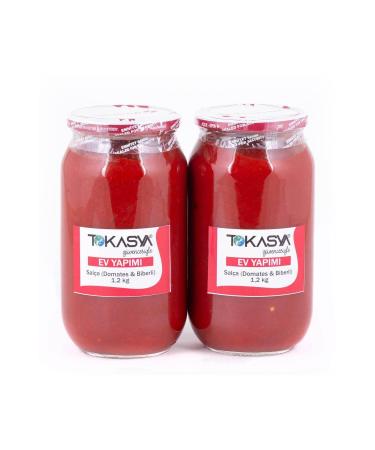 tokasya Homemade Tomato and Pepper Paste 1.2 kg (2 Jars)