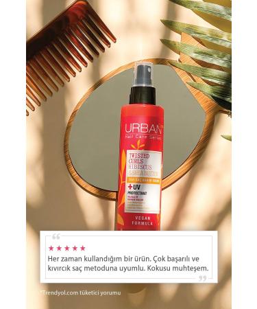 Urban Care Hibiscus & Shea Butter Liquid Hair Care Cream for Curly and Wavy Hair - vegan - 200 ml - Buy Online on GoSupps.com