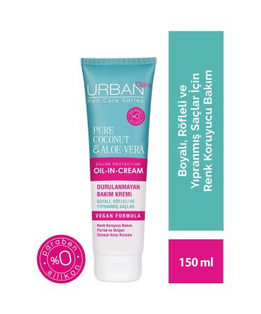 Urban Care Pure Coconut&aloe Vera Color Protecting Leave-In Conditioner for Dyed Hair-150ml-vegan
