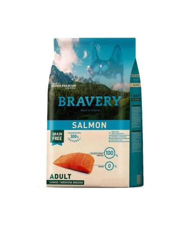 Bravery Grain-Free Salmon Medium and Large Breed Dog Food 4 Kg