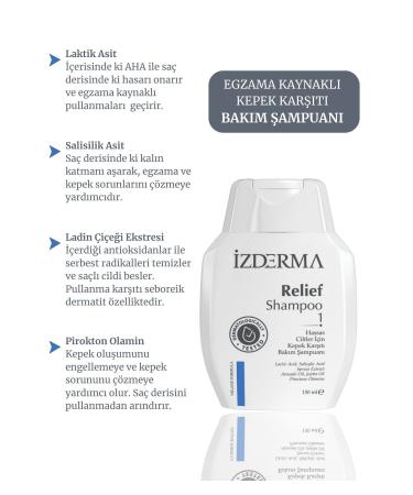 izderma Relief Anti-Dandruff Itching Flaking Care Shampoo - Buy Online on GoSupps.com