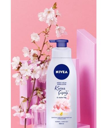 NIVEA MOISTURIZING BODY LOTION WITH VALUABLE OILS 400ML CHERRY BLOSSOM AND JOJOBA OIL Passi.3103 - Buy Online on GoSupps.com