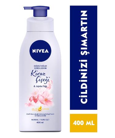 NIVEA MOISTURIZING BODY LOTION WITH VALUABLE OILS 400ML CHERRY BLOSSOM AND JOJOBA OIL Passi.3103 - Buy Online on GoSupps.com