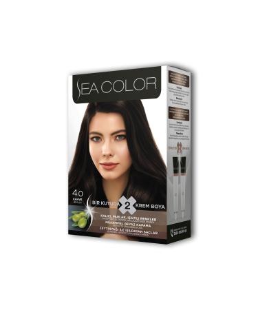 Skygo 2 Tube Cream Hair Dye Set Brown No:4.0