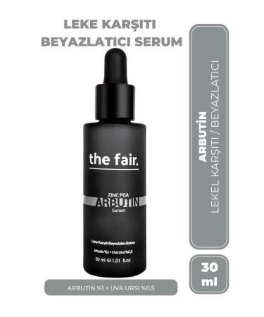 The Fair the fair. Arbutin Skin Tone Equalizing Anti-Blemish Care Serum 1% Arbutin + 0.5% Uva Ursi 30 ml.