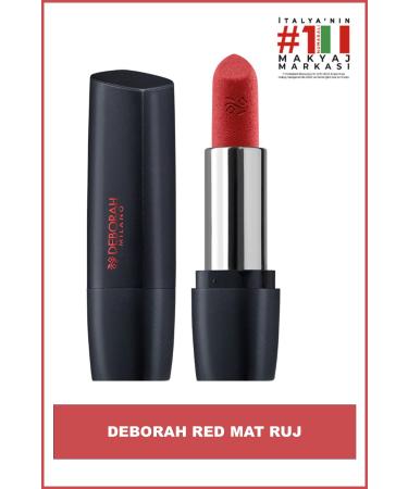 Deborah Milano No: 03 Geranium Red Matte Lipstick
