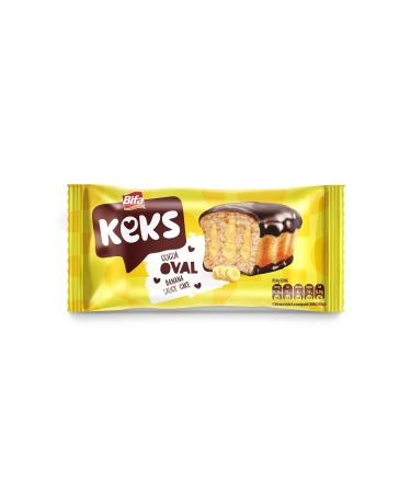 B FA KEKS Bifa Keks Oval Cake Banana 45 gr X 24 Pieces - Buy Online on GoSupps.com