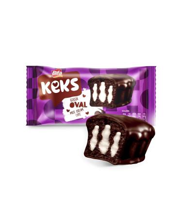 B FA KEKS Bifa Keks Oval Cake Milk Cream Cocoa 45 gr x 24 Pieces - Buy Online on GoSupps.com