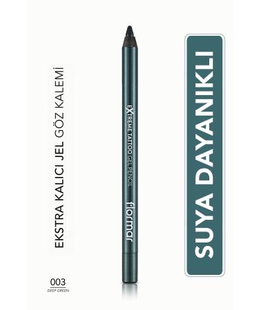Flormar High Pigmentation Matte Permanent Gel Eyeliner Pencil Creates Eye-Catching Looks - 003 eleg.1301