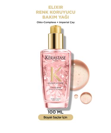 Kerastase Elixir Ultime L'huile Rose Hair Conditioner That Gives Shine and Protects Color for Dyed Hair