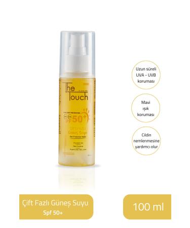 The Touch By Seda Gold Dual Phase Sun Water 50+ SPF 100 ml - Buy Online on GoSupps.com