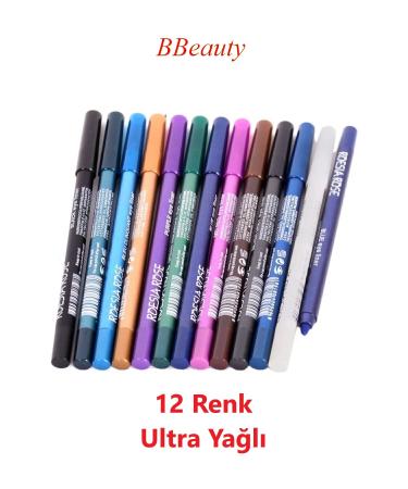 BBeauty 12 Color Ultra Oil Eyeliner Eye Makeup Pencil