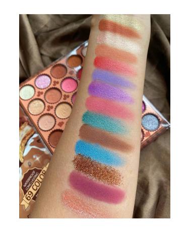 FAR Chocolate Book Shaped Multifunctional Makeup Set Eyeshadow Palette Blush Foundation Illuminator 69 Colors - Buy Online on GoSupps.com