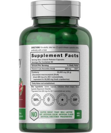 Horbaach Horb ach Cranberry Concentrate Extract Pills + Vitamin C | 30 000 mg | 120 Capsules - Buy Online on GoSupps.com