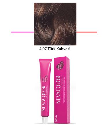 Skygo Premium 4.07 Turkish Coffee - Permanent Cream Hair Dye 50 g Tube