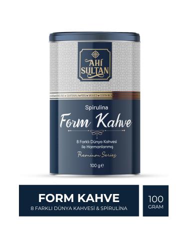 AH SULTAN Form Coffee 8 Different Coffee and Spirulina Content 100 G