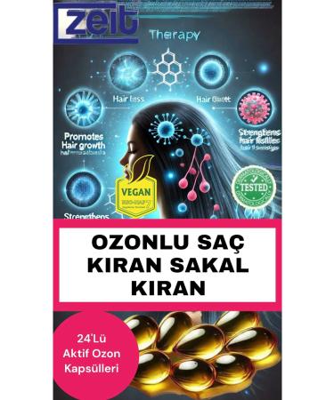 ZEIT OZON Ozone Hair Care Serum Anti-Hair and Beard Thinning Fast Hair Growth Support 72 Ozone Capsules - Buy Online on GoSupps.com
