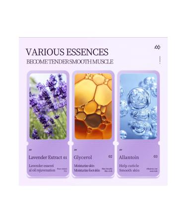 SADOER Lavender Essence Moisturizing Regeneration Foot Mask 3 Pieces - Buy Online on GoSupps.com