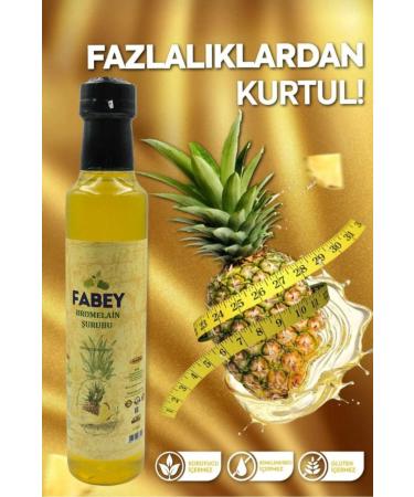 FABEY Bromelain Pineapple Detox Syrup 250ml - Buy Online on GoSupps.com
