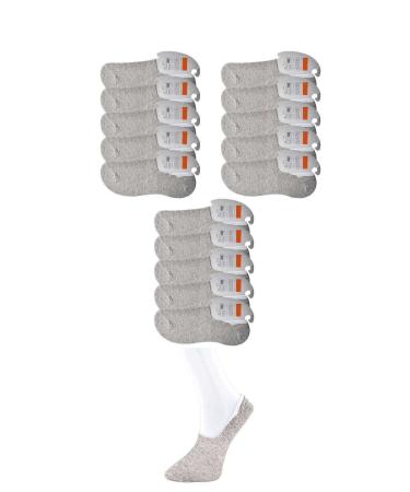 Skygo Gray Men's Ballerina Socks 15 pairs