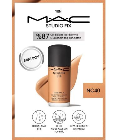 Mac Skin Breathing Hyaluronic Acid Mini Matte Foundation SPF 15 -NC40 15 ml Passi.3163