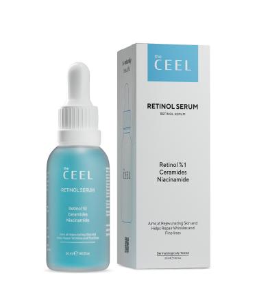 The Ceel Anti-Wrinkle and Anti-Aging Brightening Retinol Serum Ascorbic Acid %1 Retinol & Ceramides 30 ml - Buy Online on GoSupps.com