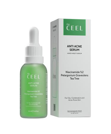 The Ceel Anti-Acne and Acne Pore Tightening Skin Serum Salicylic Acid Tea Tree and Geranium 30 ML - Buy Online on GoSupps.com