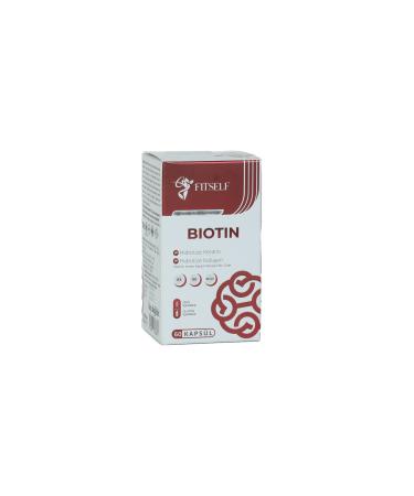 Fitself BIOTIN (60 capsules of supplementary food containing Hydrolyzed Keratin-Hydrolyzed Collagen) - Buy Online on GoSupps.com