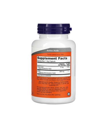 Now Foods Gaba With Vitamin B-6 500 Mg 100 Veg Capsules - Buy Online on GoSupps.com