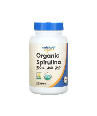 Nutricost Spirulina Organic 500 Mg 240 Capsules
