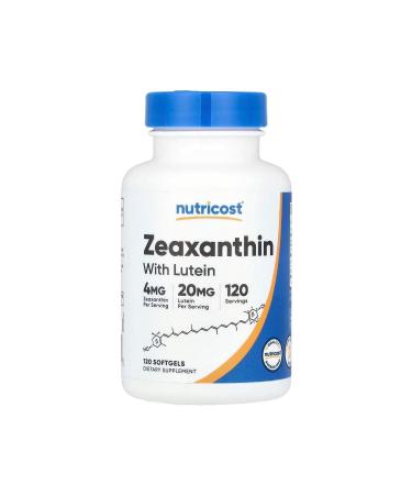 Nutricost Zeaxanthin With Lutein 120 Softgels